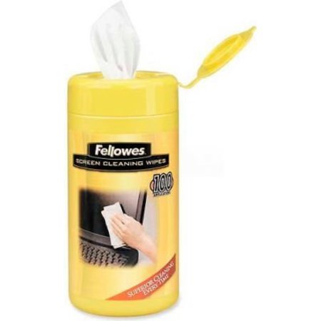 FELLOWES MFG Fellowes Alcohol-Free Screen Cleaner Wipes, 100/Pk - FEL 99703
